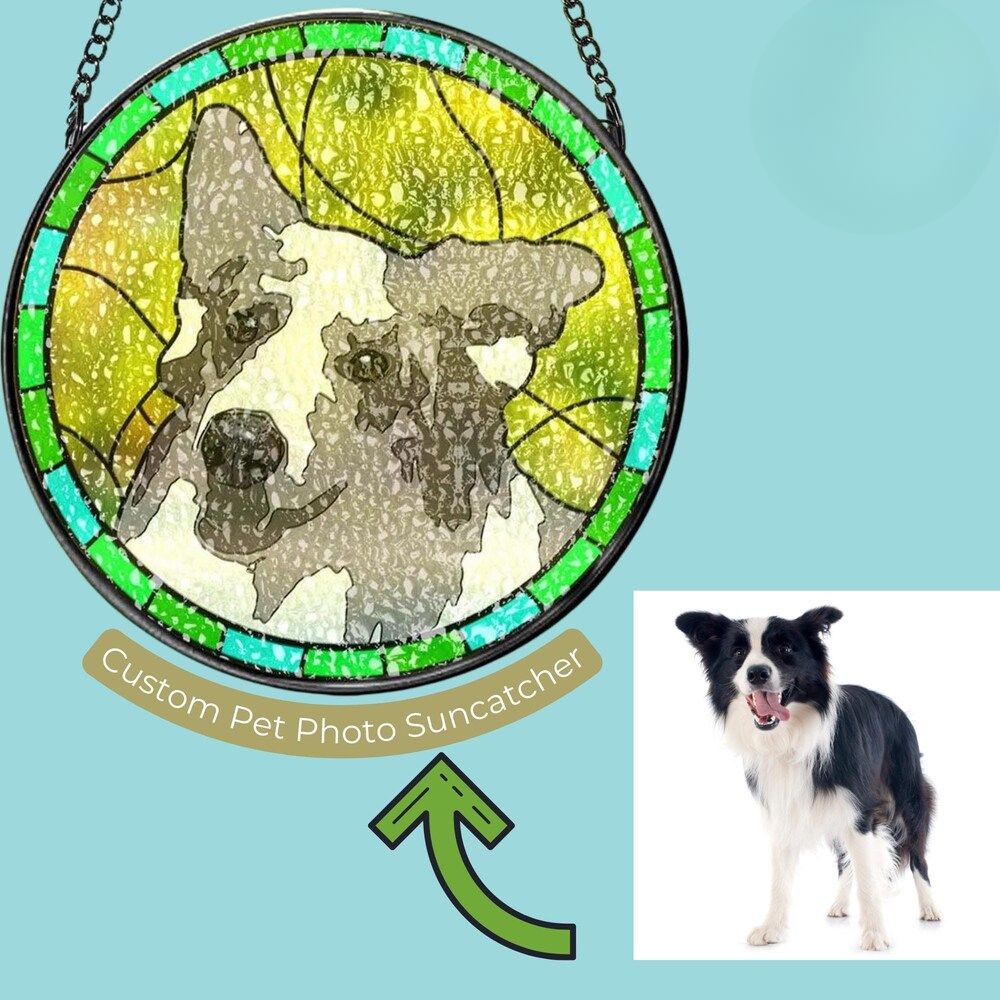 Personalized-Dog-Stencil-Portrait-Stained-Glass-Suncatcher.png Personalized Dog Stencil Portrait Stained Glass Suncatcher - Stained Glass Suncatchers Shop UK