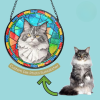 Stained Glass Cat Suncatcher - Stained Glass Suncatchers Shop UK