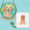Stained Glass Dog Suncatcher - Stained Glass Suncatchers Shop UK