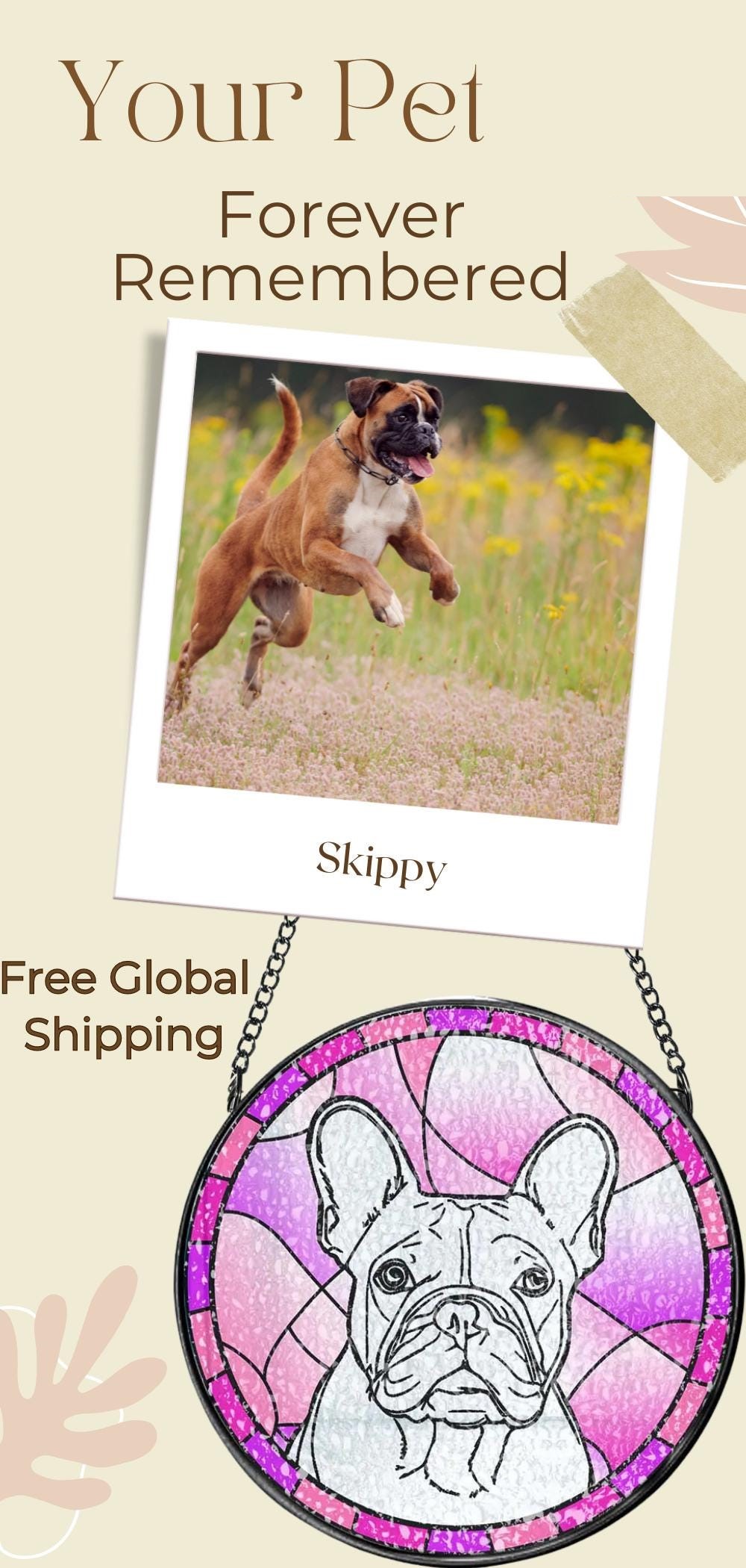 stained-glass-dog-suncatcher.jpg stained glass dog suncatcher - Stained Glass Suncatchers Shop UK